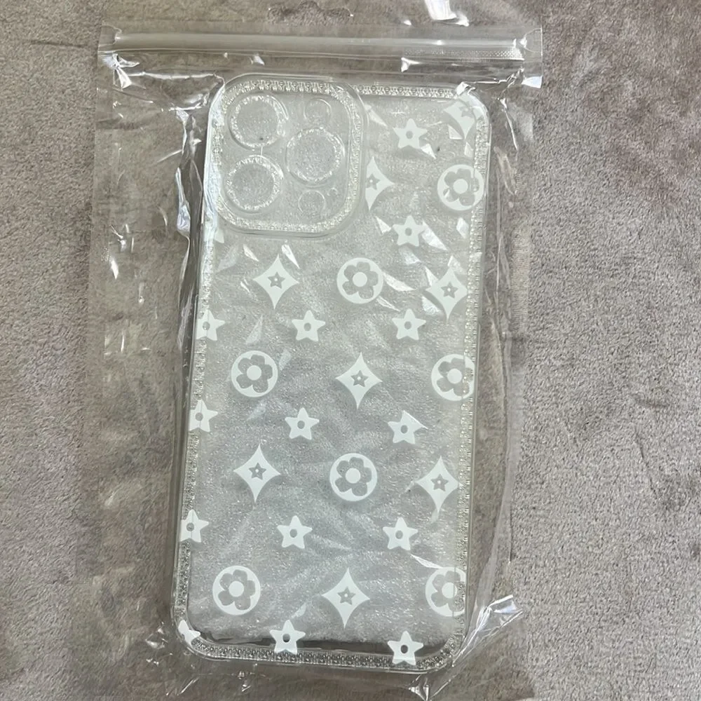 NEW! (1) Designer Inspired Blossom Monogram Iphone 13 Pro Max Case